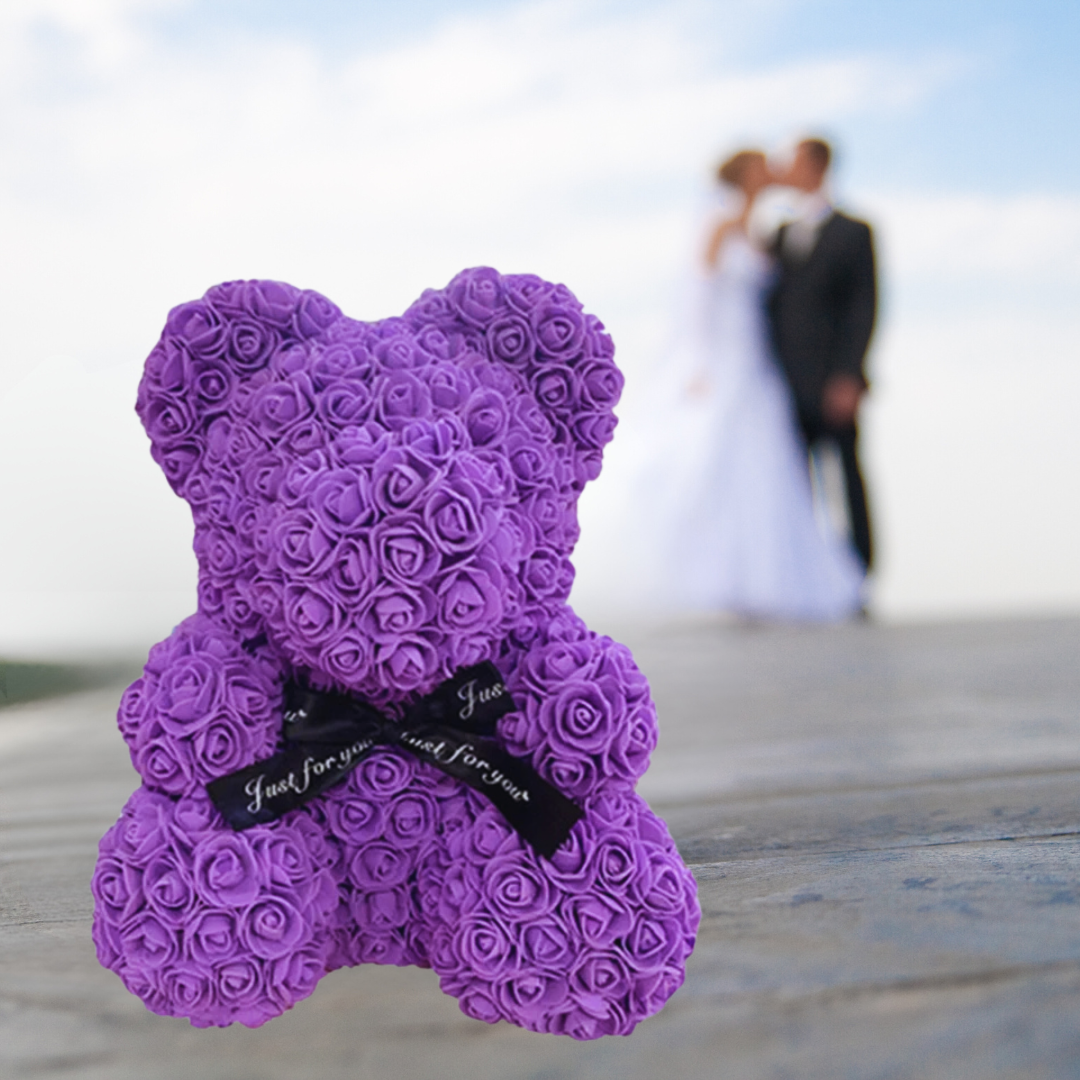 BloomBär 🌹Kuschel dich in die Blütenpracht – mit deinem XL Rosenbär 🐻