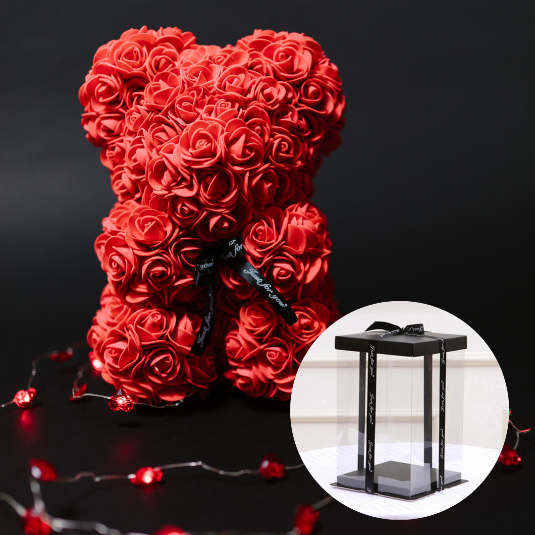 BloomBär 🌹Kuschel dich in die Blütenpracht – mit deinem XL Rosenbär 🐻