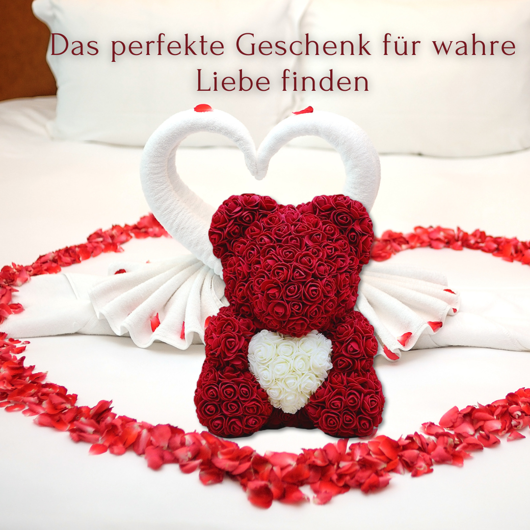 BloomBär 🌹Kuschel dich in die Blütenpracht – mit deinem XL Rosenbär 🐻