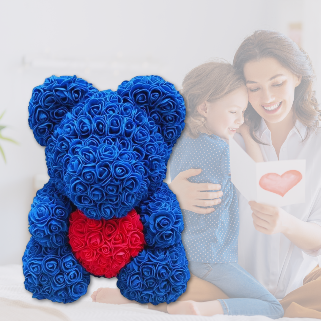 BloomBär 🌹Kuschel dich in die Blütenpracht – mit deinem XL Rosenbär 🐻