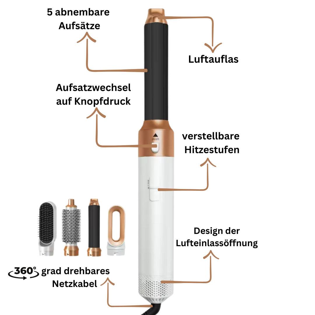 LUXEWHISPER - 5 IN 1-HAARSTYLER